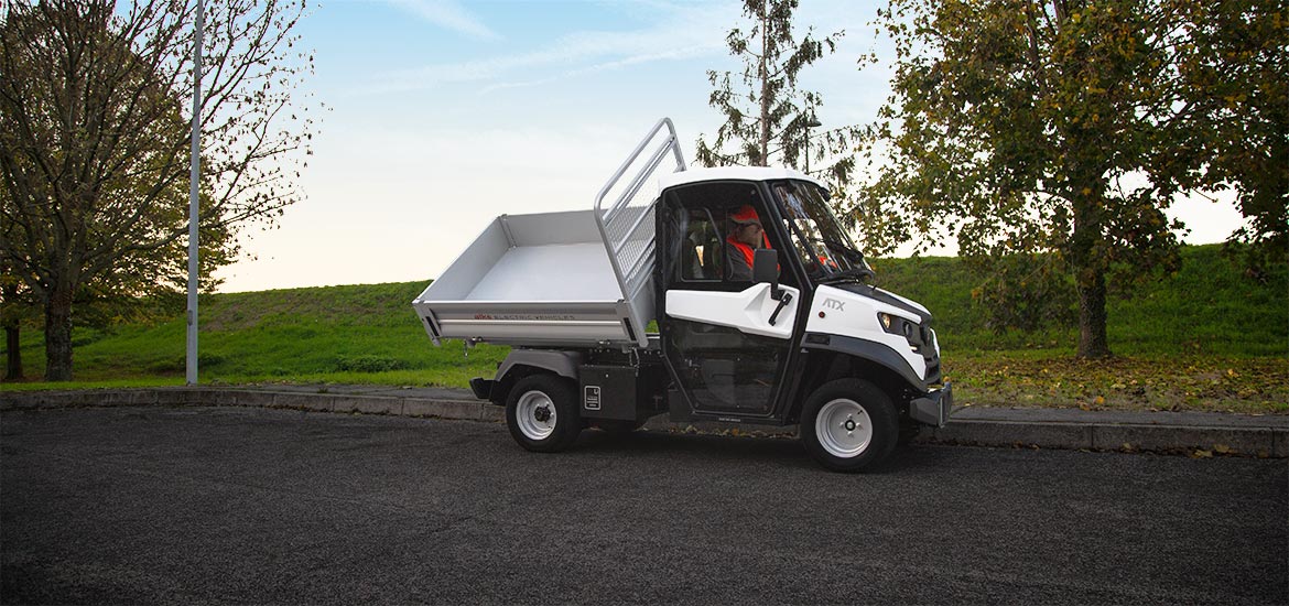 Low-speed vehicle - Approved electric vehicle with tipper