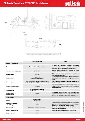 Technical Specs electric ambulance Alke' ATX100E