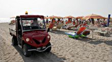 electric vehicles on the beach