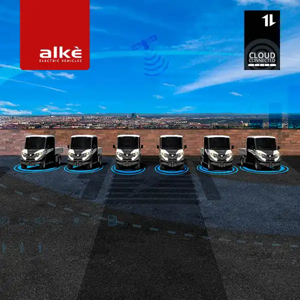 Laden Sie den KATALOG zum Alkè Cloud Connected-System herunter. Überwachung und Verwaltung von Alkè-Elektrofahrzeugflotten.