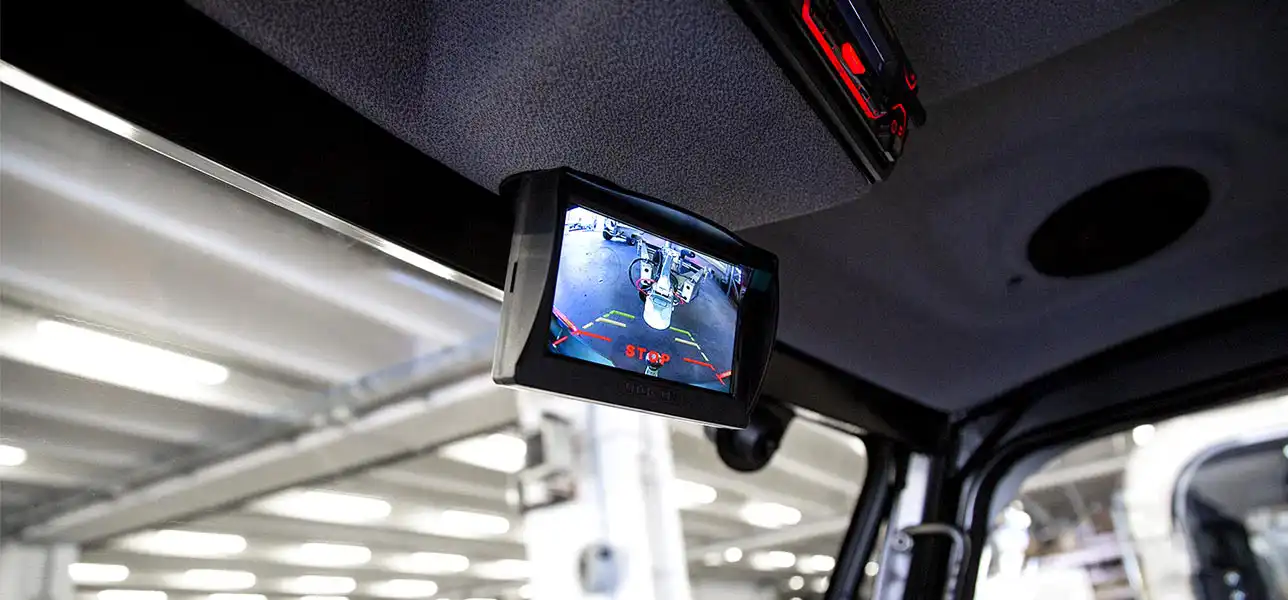 Rear view camera for electric vehicles